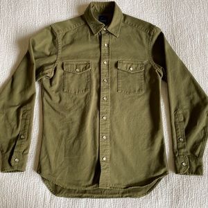 Fairends Taylor Stitch Green Miltary Utility Shirt
